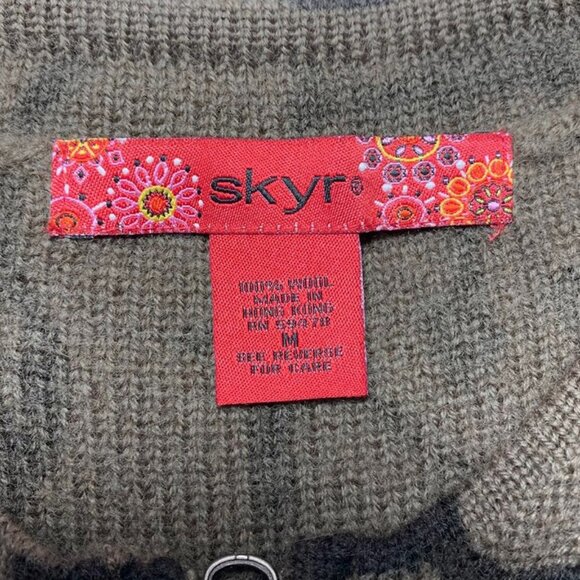 SKYR Cabincore Norwegian wool zip front cardigan - Picture 6 of 6